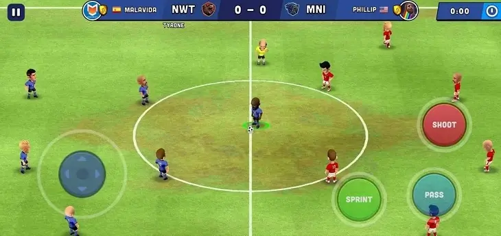 لعبة Mini Football - Mobile Soccer للأندرويد