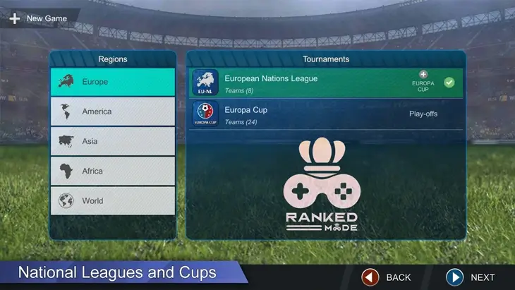 شرح لعبة Pro League Soccer